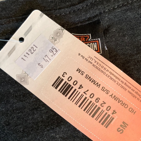 Harley-Davidson Charcoal Tee with Logo - Picture 3 of 7